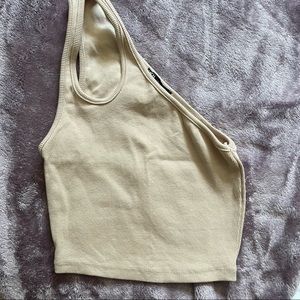 One shoulder crop top from Zara